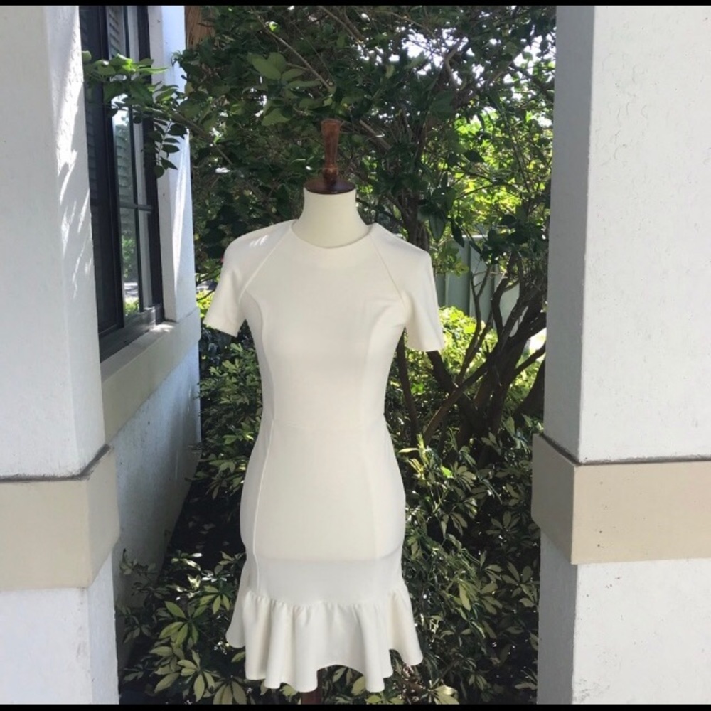 Asos Fit and Flare White Dress
